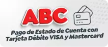 ABC pago de estado de cuenta con Tarjta débito Visa y Mastercard