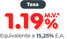 TASA Tarjeta de Crédito para uso en Establecimientos Educativos