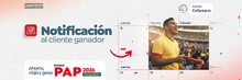 Notificación al cliente ganador