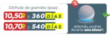 Disfruta de grandes tasas