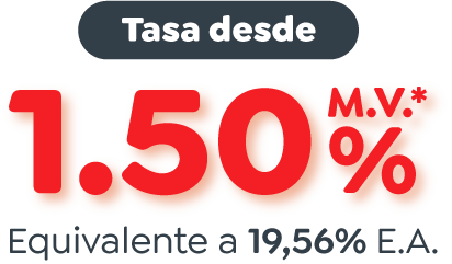 Tasa tarjetas septiembre