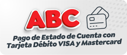 ABC pago de estado de cuenta con Tarjta débito Visa y Mastercard